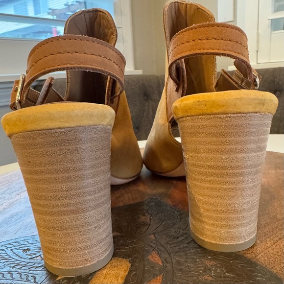 Italian leather buttery soft Firenze.Studio Tango Suede slingback mule size 10 - Picture 5 of 12